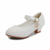 Shoes | Girl’s Flower Girl Shoes Princess Shoes Wedding Party Cosplay Mary Jane Junior Bridesmaid Shoes Glitter Round Toe Low Heel Shoes As Picture – Girls