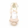 Shoes | Girl’s Flower Girl Shoes Wedding Party Bowknot Satin Round Toe Low Heel Shoes Champagne – Girls