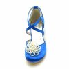 Shoes | Girl’s Flower Girl Shoes Wedding Party Flower Pearl Satin Round Toe Low Heel Shoes White – Girls