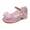 Shoes | Girl’s Princess Shoes Party Cosplay Mary Jane Rhinestone Butterfly Glitter Round Toe Flat Heel Shoes Pink – Girls