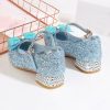 Shoes | Girl’s Princess Shoes Party Cosplay Mary Jane Rhinestone Butterfly Glitter Round Toe Flat Heel Shoes Pink – Girls