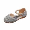 Shoes | Girl’s Princess Shoes Wedding Party Cosplay Pearl Glitter Round Toe Flat Heel Shoes Silver – Girls