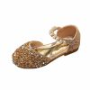 Shoes | Girl’s Princess Shoes Wedding Party Cosplay Pearl Glitter Round Toe Flat Heel Shoes Silver – Girls