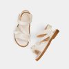 Shoes | Girl’s Sandals Daily Beach Ruffles Faux Leather Open Toe Flat Heel Shoes White – Girls