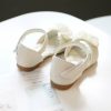 Shoes | Girl’s Sandals Flower Girl Shoes Wedding Daily Party Peep Toe Flower Leatherette Flat Heel Shoes Ivory – Girls