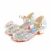 Shoes | Girl’s Sandals Princess Shoes Daily Party Junior Bridesmaid Shoes Pearl Rhinestone Butterfly Glitter Peep Toe Low Heel Shoes Gold – Girls