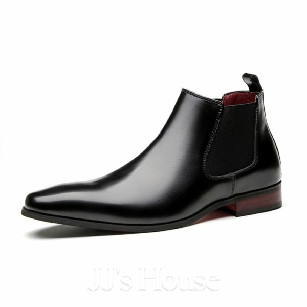 Shoes | Men’s Boots Chelsea Work Daily Leather Shoes Black – Mens