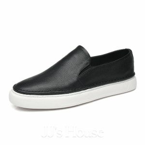 Shoes | Men’s Casual Shoes Loafers Daily Leather Shoes Black – Mens