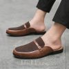 Shoes | Men’s Casual Shoes Mules Daily Faux Leather Shoes Brown – Mens