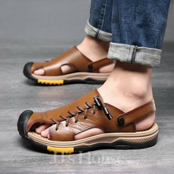 Shoes | Men’s Casual Shoes Sandals Daily Faux Leather Shoes Khaki – Mens