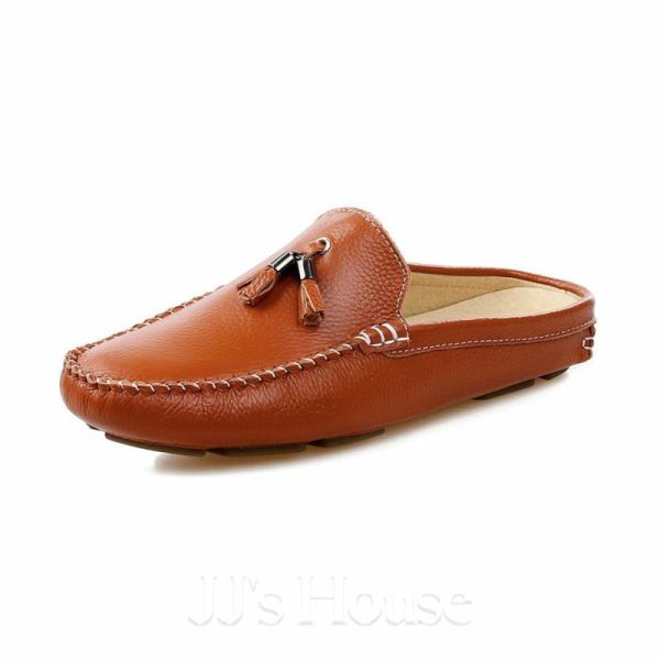 Shoes | Men’s Casual Shoes Slippers Mules Daily Leather Shoes Brown – Mens