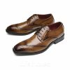 Shoes | Men’s Dress Shoes Brogues Derbies Wedding Work Leather Shoes Brown – Mens