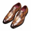 Shoes | Men’s Dress Shoes Brogues Derbies Wedding Work Leather Shoes Brown – Mens