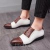 Shoes | Men’s Dress Shoes Brogues Oxfords Wedding Party Faux Leather Shoes White – Mens