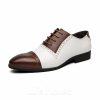 Shoes | Men’s Dress Shoes Brogues Oxfords Wedding Party Faux Leather Shoes White – Mens