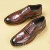 Shoes | Men’s Dress Shoes Brogues Oxfords Wedding Work Party Faux Leather Shoes Black – Mens