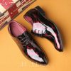 Shoes | Men’s Dress Shoes Derbies Wedding Party Faux Leather Shoes Red – Mens