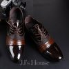 Shoes | Men’s Dress Shoes Derbies Wedding Work Party Faux Leather Shoes Brown – Mens