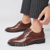 Shoes | Men’s Dress Shoes Derbies Wedding Work Party Leather Shoes Brown – Mens