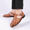 Shoes | Men’s Dress Shoes Fisherman Sandals Daily Work Faux Leather Shoes Brown – Mens