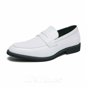 Shoes | Men’s Dress Shoes Loafers Wedding Daily Work Faux Leather Shoes White – Mens