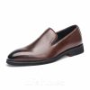 Shoes | Men’s Dress Shoes Loafers Wedding Work Faux Leather Shoes Brown – Mens