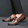 Shoes | Men’s Dress Shoes Loafers Wedding Work Leather Shoes Brown – Mens