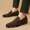 Shoes | Men’s Dress Shoes Loafers Work Daily Suede Shoes Brown – Mens