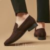 Shoes | Men’s Dress Shoes Loafers Work Daily Suede Shoes Brown – Mens