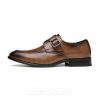 Shoes | Men’s Dress Shoes Monk Wedding Work Microfiber Leather Shoes Brown – Mens