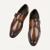 Shoes | Men’s Dress Shoes Monk Wedding Work Microfiber Leather Shoes Brown – Mens