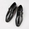 Shoes | Men’s Dress Shoes Monk Wedding Work Microfiber Leather Shoes Brown – Mens