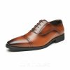 Shoes | Men’s Dress Shoes Oxfords Wedding Work Leather Shoes Brown – Mens