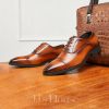 Shoes | Men’s Dress Shoes Oxfords Wedding Work Leather Shoes Brown – Mens