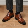 Shoes | Men’s Dress Shoes Oxfords Wedding Work Leather Shoes Brown – Mens