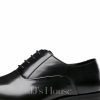 Shoes | Men’s Dress Shoes Oxfords Wedding Work Microfiber Leather Shoes Black – Mens