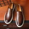 Shoes | Men’s Loafers Work Daily Faux Leather Shoes Brown – Mens