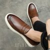 Shoes | Men’s Loafers Work Daily Faux Leather Shoes Brown – Mens