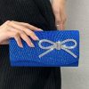 Something-Blue Accessories | Bowknot Girly Clutch Bags Silver – Womens