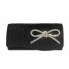 Something-Blue Accessories | Bowknot Girly Clutch Bags Silver – Womens