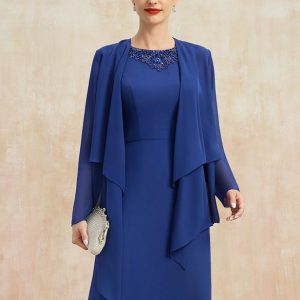 Something-Blue Accessories | Chiffon Long Sleeves Special Occasion Wrap As Picture – Womens