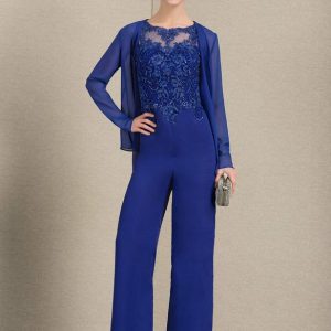 Something-Blue Accessories | Chiffon Long Sleeves Special Occasion Wrap As Picture – Womens