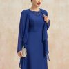 Something-Blue Accessories | Chiffon Long Sleeves Special Occasion Wrap As Picture – Womens