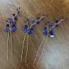 Something-Blue Accessories | Crystal Hair Pins & Hair Combs Sets Bridal Wedding Headpieces (Set of 5) Blue – Womens