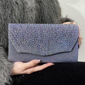 Something-Blue Accessories | Delicate/Pretty/Shining/Unique Clutch Bags Blue – Womens