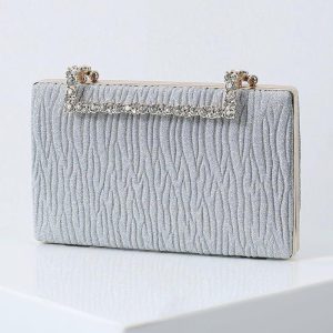 Something-Blue Accessories | Delicate/Shining/Unique Clutch Bags Silver – Womens