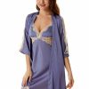 Something-Blue Accessories | Elegant Sexy Bride Robes Polyester Lingerie Set Robes Blue – Womens