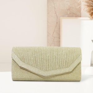 Something-Blue Accessories | Elegant/Delicate Clutch Bags Gold – Womens