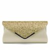 Something-Blue Accessories | Glitter Elegant Clutch Bags Dark Blue – Womens