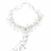 Something-Blue Accessories | Pearl Flower Hair Vines Halo Bridal Wedding Headpieces White – Womens